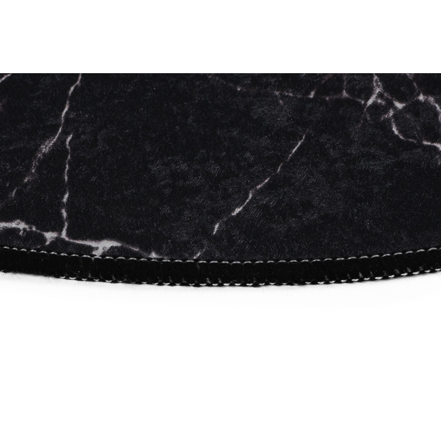 KOMPLEKT 2x Vannitoamatt MARBLE 50x60/60x100 cm must