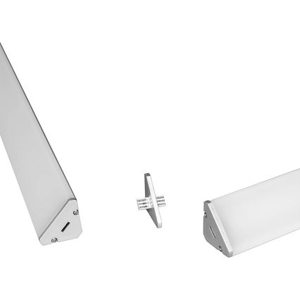 KOMPLEKT 2xLED Hämardatav alumine valgusti anduriga CORNER 2xLED/4,5W/230V