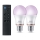 Komplekt 2× LED RGB hämardatavat Philips SMART A60 E27/8,5W/230V 2200-6500K + kaugjuhtimispult