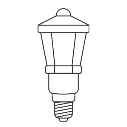 KOMPLEKT 3 x Asenduspirn LANTERN E10/20V/0,1A värviline - toodetud Euroopas