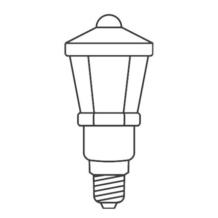 KOMPLEKT 3 x Asenduspirn LANTERN E10/20V/0,1A värviline - toodetud Euroopas