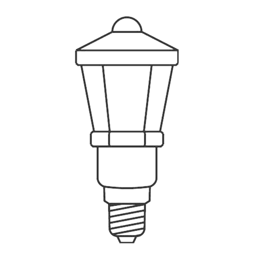 KOMPLEKT 3 x Asenduspirn LANTERN E10/20V/0,1A värviline - toodetud Euroopas