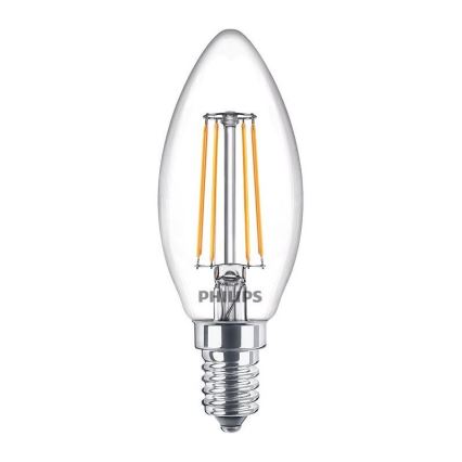 Komplekt 3 x LED Pirn Philips B35 E14/4.3W/230V 2,700K