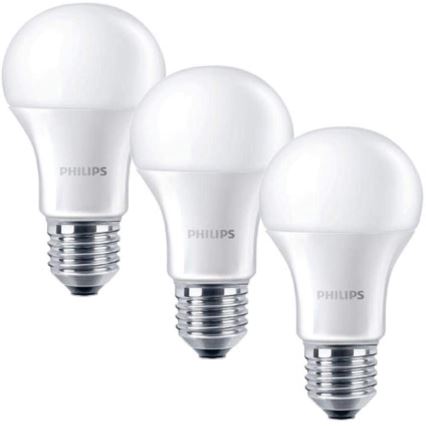 Komplekt 3 x LED Pirn Philips E27/5,5W/230V 2700K