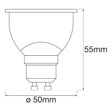 KOMPLEKT 3 x LED RGBW Hämardatav pirn SMART+ GU10/4,9W/230V 2700K-6500K Wi-Fi - Ledvance