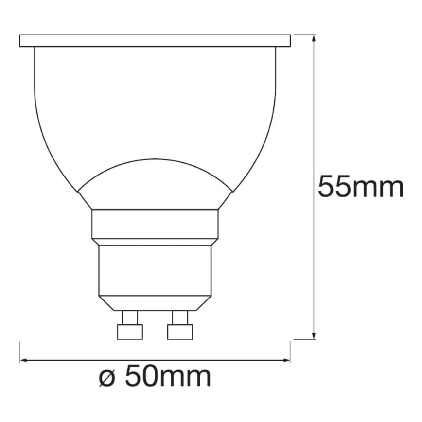 KOMPLEKT 3 x LED RGBW Hämardatav pirn SMART+ GU10/4,9W/230V 2700K-6500K Wi-Fi - Ledvance