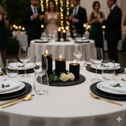 Komplekt 3x BRILLO LED-küünalt LED/2xAA, musta värvi + kaugjuhtimispult