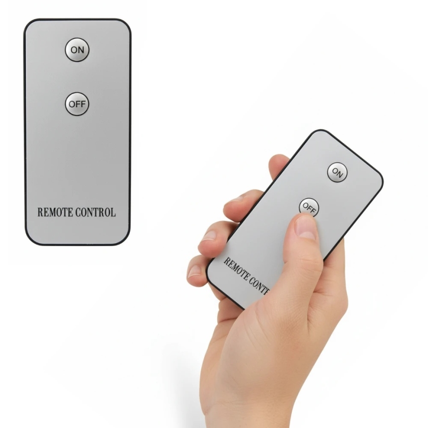 Komplekt 3x BRILLO LED-küünalt LED/2xAA, musta värvi + kaugjuhtimispult