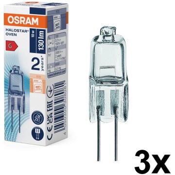 Komplekt 3x HALOSTAR ahjupirni G4/10W/12V 2700K - Osram