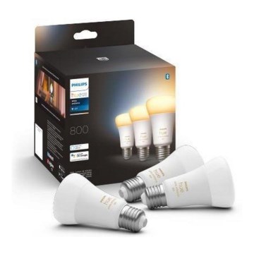 KOMPLEKT 3x hämardatav LED-pirn Philips Hue WHITE AMBIANCE A60 E27/6W/230V 2200-6500K
