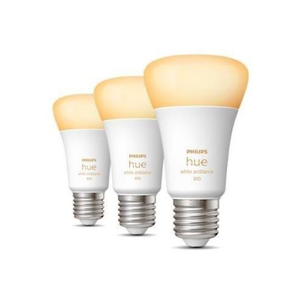KOMPLEKT 3x hämardatav LED-pirn Philips Hue WHITE AMBIANCE A60 E27/6W/230V 2200-6500K