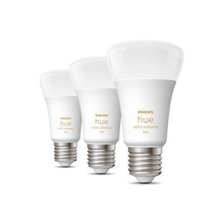 KOMPLEKT 3x hämardatav LED-pirn Philips Hue WHITE AMBIANCE A60 E27/6W/230V 2200-6500K