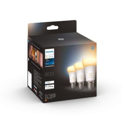 KOMPLEKT 3x hämardatav LED-pirn Philips Hue WHITE AMBIANCE A60 E27/6W/230V 2200-6500K