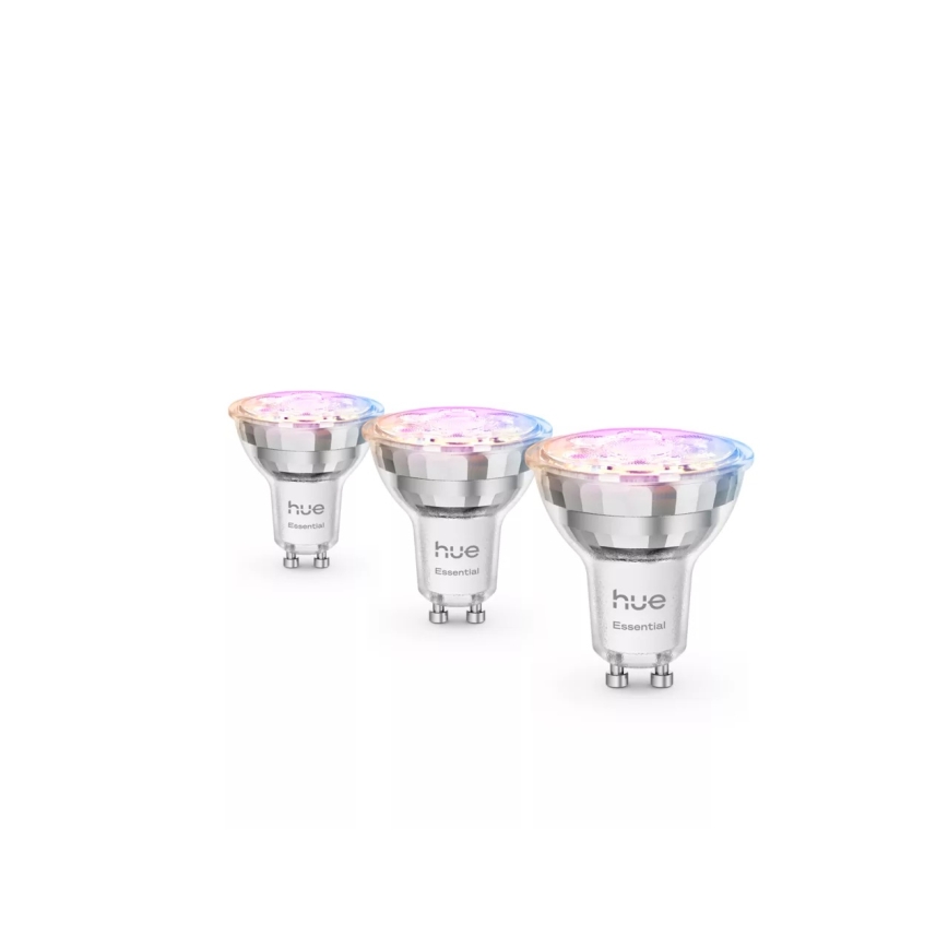 Komplekt 3x hämardatavat Philips Hue White And Color Ambiance Essential GU10/4,7W/230V 2200-6500K