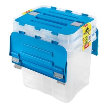 KOMPLEKT 3x Hoiukarp DRAGON 24 l sinine/läbipaistev