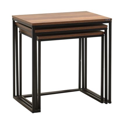 KOMPLEKT 3x Kohvilaud, pruun