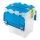 KOMPLEKT 3x Ladustamisbox DRAGON 24 l sinine/läbipaistev