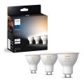 KOMPLEKT 3x LED Hämardatav pirn Philips Hue WHITE AMBIANCE GU10/4,2W/230V 2200-6500K