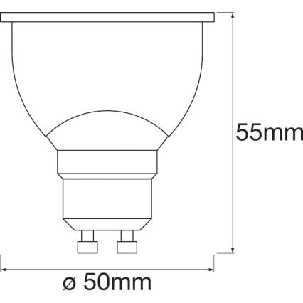 KOMPLEKT 3x LED Hämardatav pirn SMART+ GU10/5W/230V 2700K-6500K Wi-Fi - Ledvance