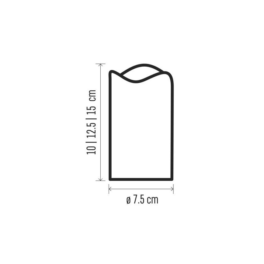 KOMPLEKT 3x LED Jõulukaunistus 3xLED/3x3AAA + pult