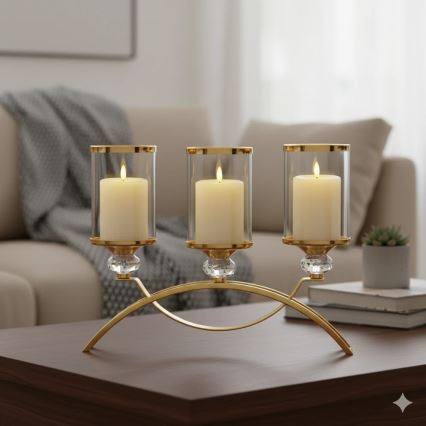 Komplekt 3x LED-küünalt BRILLO LED/3xAAA, kreemjas, koos kaugjuhtimispuldiga