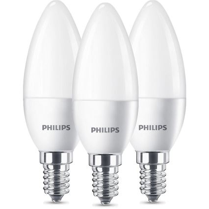 Komplekt: 3x LED Lambipirn PHilips E14/5,5W/230V 2700K