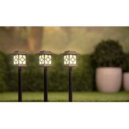 KOMPLEKT 3x LED Päikesepaneeliga valgusti LED/1,2V