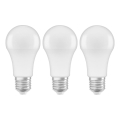 KOMPLEKT 3x LED Pirn A60 E27/10W/230V 2700K