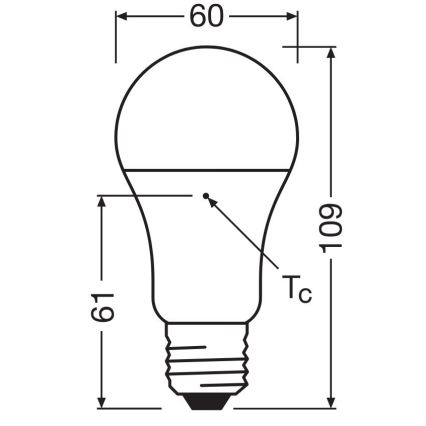 KOMPLEKT 3x LED Pirn A60 E27/10W/230V 4000K