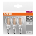 KOMPLEKT 3x LED Pirn BASE P40 E14/4W/230V 4000K – Osram