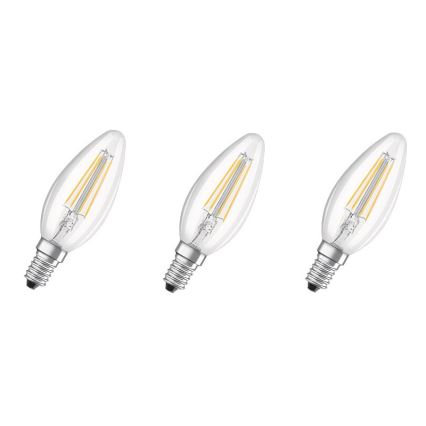 komplekt: 3x LED pirn BASE VINTAGE B40 E14/4W/230V 4000K - Osram