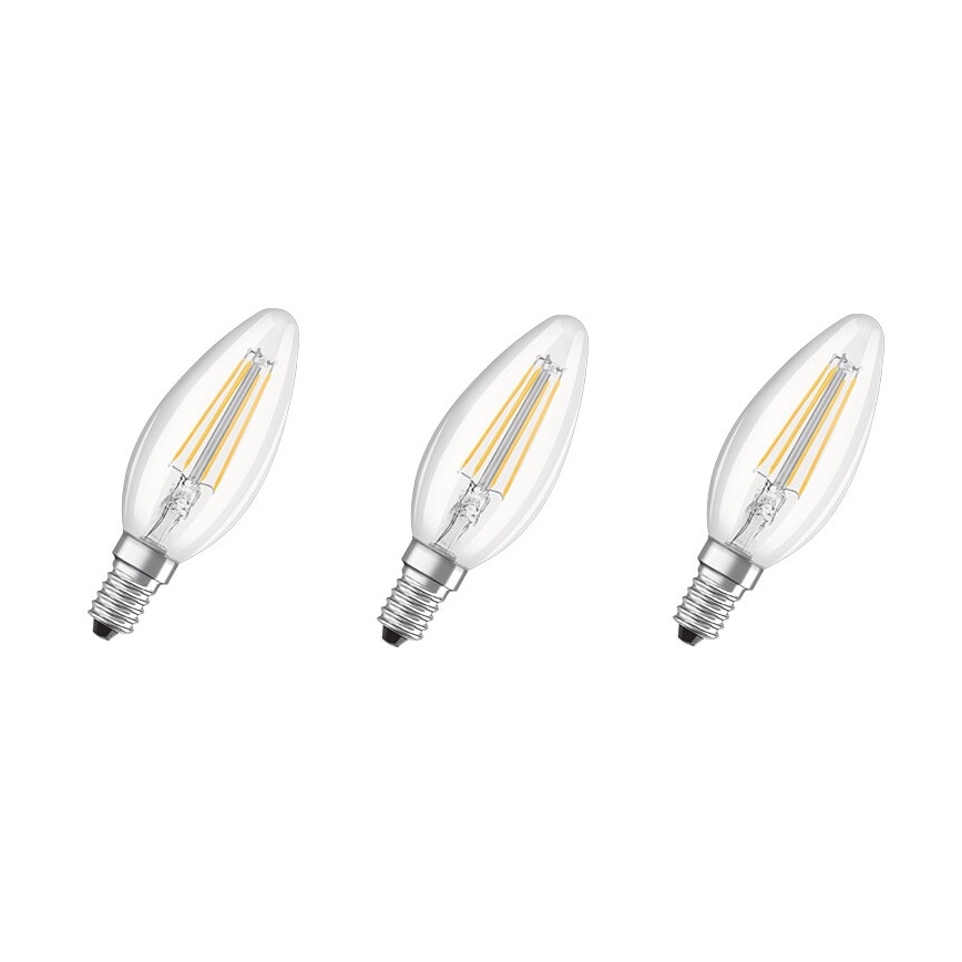 komplekt: 3x LED pirn BASE VINTAGE B40 E14/4W/230V 4000K - Osram