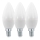 KOMPLEKT 3x LED Pirn C37 E14/6W/230V 3000K - Eglo 12884