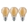 KOMPLEKT 3x LED Pirn CLASIC AMBER A60 E27/9W/230V 2200K - Brilagi