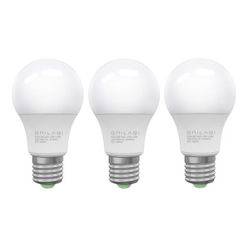 KOMPLEKT 3x LED Pirn ECOLINE A60 E27/10W/230V 6500K - Brilagi
