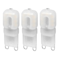 KOMPLEKT 3x LED Pirn ECOLINE G9/2,5W/230V 3000K - Brilagi