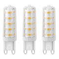 KOMPLEKT 3x LED Pirn ECOLINE G9/4,5W/230V 3000K - Brilagi