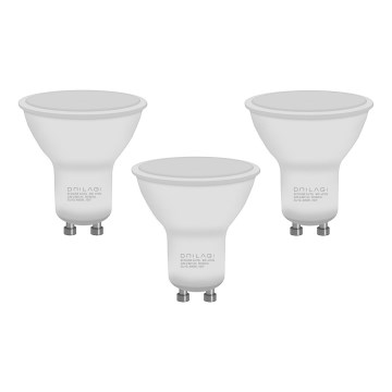 KOMPLEKT 3x LED Pirn ECOLINE GU10/6W/230V 4000K - Brilagi