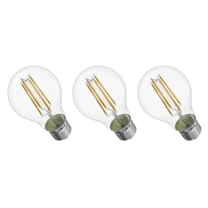 KOMPLEKT 3x LED Pirn FILAMENT A60 E27/3,8W/230V 4000K Energiaklass A