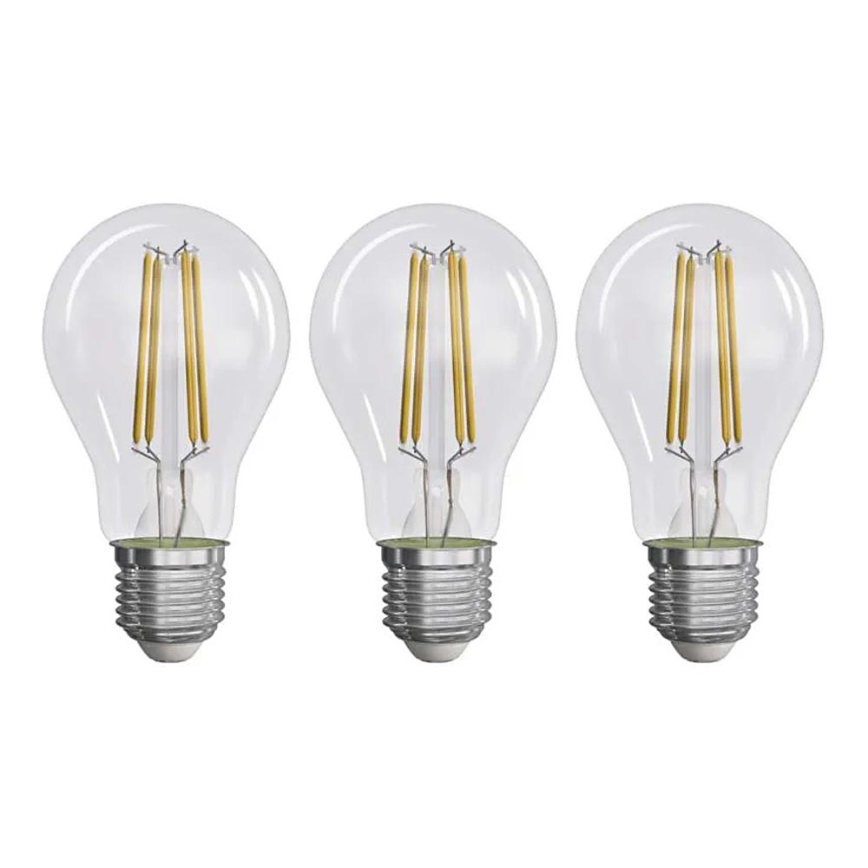 KOMPLEKT 3x LED Pirn FILAMENT A60 E27/5W/230V 2700K Energiaklass A