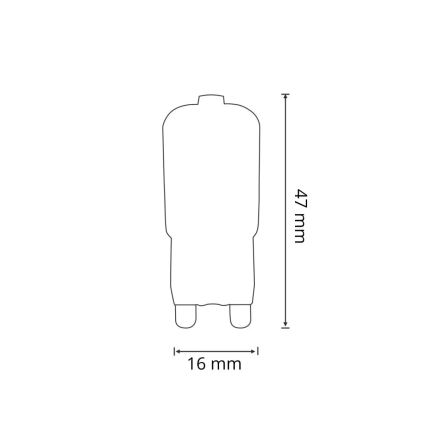 KOMPLEKT 3x LED Pirn G9/2,5W/230V 3000K