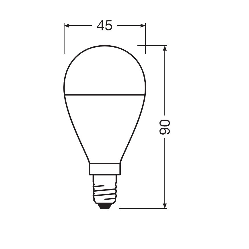 KOMPLEKT 3x LED Pirn P45 E14/7,5W/230V 3000K - Osram