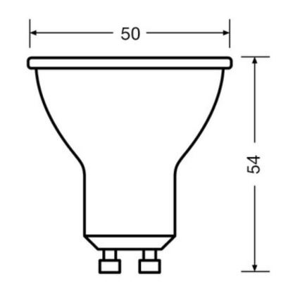 KOMPLEKT 3x LED Pirn PAR16 GU10/6,9W/230V 4000K - Osram