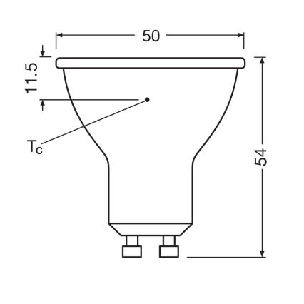 KOMPLEKT 3x LED Pirn PAR16 GU10/6,9W/230V 6500K - Osram