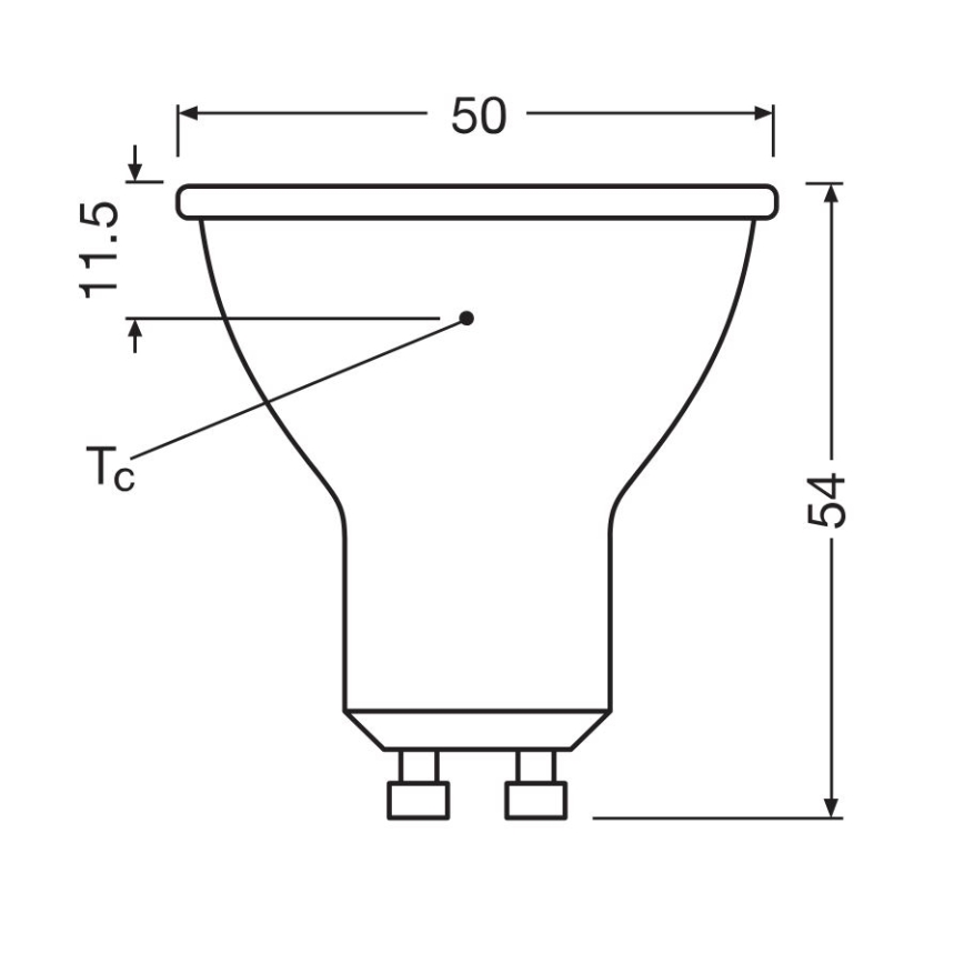 KOMPLEKT 3x LED Pirn PAR16 GU10/6,9W/230V 6500K - Osram