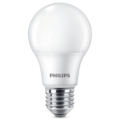 KOMPLEKT 3x LED Pirn Philips A60 E27/8W/230V 6500K