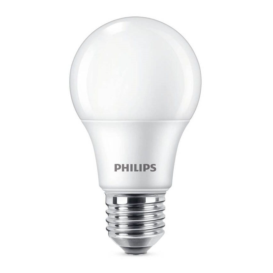 KOMPLEKT 3x LED Pirn Philips A60 E27/8W/230V 6500K