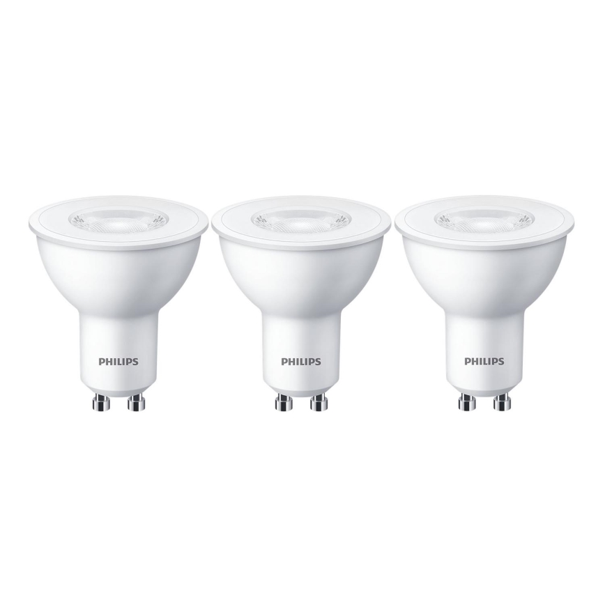 KOMPLEKT 3x LED Pirn Philips GU10/4,7W/230V 2700K