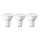 KOMPLEKT 3x LED Pirn Philips GU10/4,7W/230V 2700K