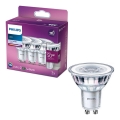 KOMPLEKT 3x LED Pirn Philips PAR16 GU10/4,6W/230V 4000K